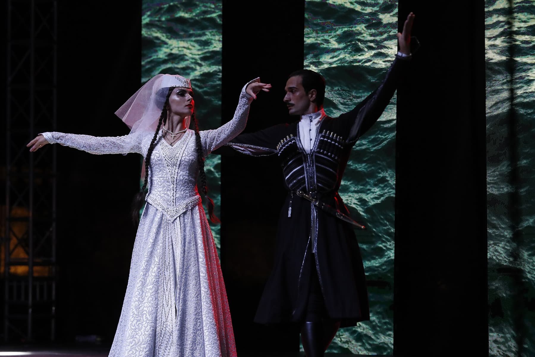 Traditional Georgian dance in costume